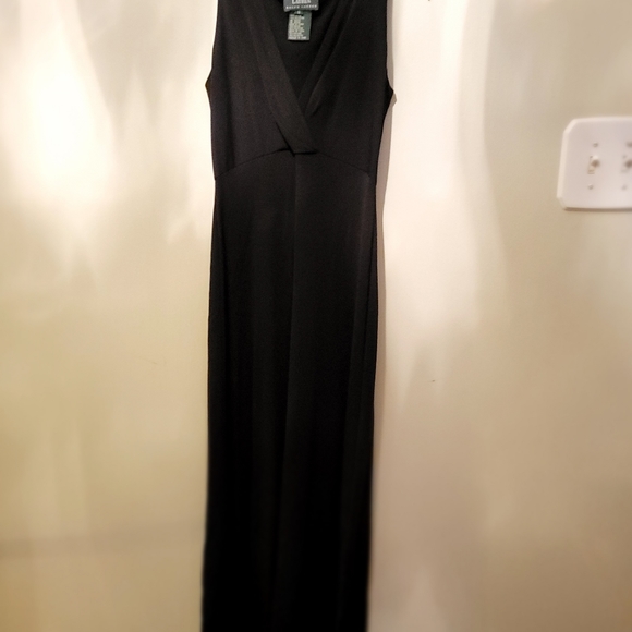 Ralph Lauren Sleeveless Dinner Dress, Size S, Color: Black. - Picture 1 of 5